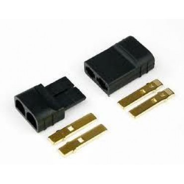 CONECTOR PLUG PADRÃO TRAXXAS MACHO E FEMEA COM TERMO RETRATIL CPMFT 3060